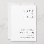 Eenvoudige minimalistische moderne elegante bruilo save the date (Voorkant)