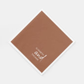 Eenvoudige minimalistische moderne elegante papier servet (Hoek)