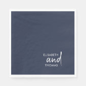 Eenvoudige minimalistische moderne elegante papier servet (Voorkant)