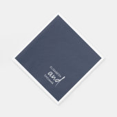 Eenvoudige minimalistische moderne elegante papier servet (Hoek)