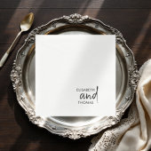 Eenvoudige minimalistische moderne elegante papier servet