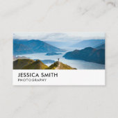 Eenvoudige, minimalistische moderne fotografie visitekaartje (Voorkant)