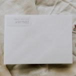 Eenvoudige, minimalistische, moderne gastAdresetik Sticker<br><div class="desc">Om namen en adres te veranderen,  klik "personalize". Uitzicht de link collectie op deze pagina om alle overeenkomende objecten in dit prachtige ontwerp te bekijken of zie hier het collectie: https://bit.ly/3wX4Q4r</div>