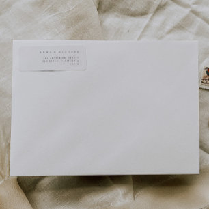 Eenvoudige, minimalistische, moderne gastAdresetik Sticker