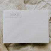 Eenvoudige Minimalistische Moderne Gastadreslabels Sticker