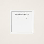 Eenvoudige, minimalistische moderne oorenkaart vierkante visitekaartjes (Voorkant)