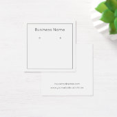 Eenvoudige, minimalistische moderne oorenkaart vierkante visitekaartjes (Bureau)