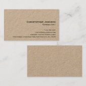 Eenvoudige minimalistische moderne professionele b visitekaartje (Voorkant / Achterkant)