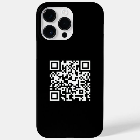 Eenvoudige minimalistische moderne promotionele QR Case-Mate iPhone Case (Achterkant)