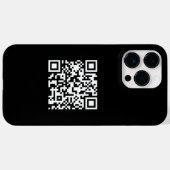 Eenvoudige minimalistische moderne promotionele QR Case-Mate iPhone Case (Achterkant (horizontaal))