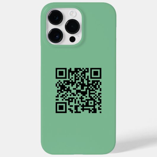 Eenvoudige minimalistische moderne promotionele QR Case-Mate iPhone Case (Achterkant)
