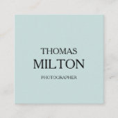 Eenvoudige minimalistische moderne QR-code Vierkante Visitekaartje (Voorkant)