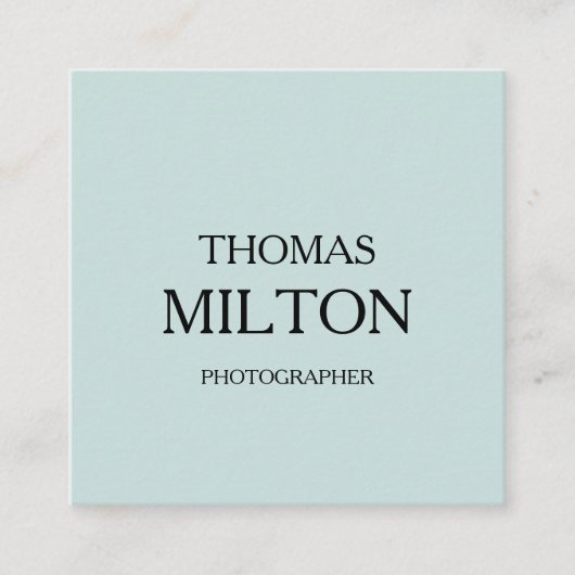 Eenvoudige minimalistische moderne QR-code Vierkante Visitekaartje (Voorkant)