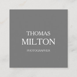 Eenvoudige minimalistische moderne QR-code Vierkante Visitekaartje