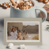 Eenvoudige minimalistische moderne repose grijs 1  feestdagenkaart