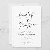 Eenvoudige minimalistische moderne schone kalligra kaart (Voorkant)