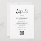 Eenvoudige minimalistische moderne schone kalligra kaart (Achterkant)