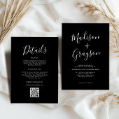 Eenvoudige minimalistische moderne schone kalligra kaart