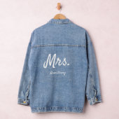 Eenvoudige Minimalistische Moderne Scriptografie Denim Jacket (Hangar)