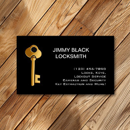 Eenvoudige minimalistische moderne slotenmaker gou visitekaartje
