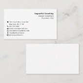 Eenvoudige minimalistische moderne sociale mediapi visitekaartje (Voorkant / Achterkant)