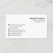 Eenvoudige minimalistische moderne sociale mediapi visitekaartje (Voorkant)