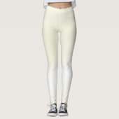 Eenvoudige minimalistische moderne stijl goud wit  leggings (Voorkant)