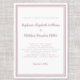 Eenvoudige Minimalistische Moderne Stof Roze Roze  Kaart