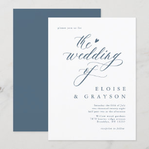 Eenvoudige minimalistische moderne stoffige blauwe kaart