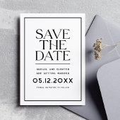 Eenvoudige minimalistische moderne trendy Save the Save The Date