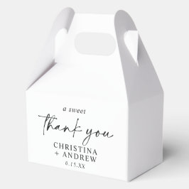 Eenvoudige Minimalistische & Moderne Trouwdag Bedankdoosjes