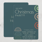 Eenvoudige minimalistische moderne zakelijke Kerst Kaart (Voorkant / Achterkant)