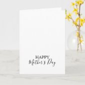 Eenvoudige minimalistische Moederdag voor kalligra Kaart (Gele Bloem)