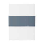 Eenvoudige minimalistische monogram marine bruilof uitnodigingen wikkel (Achterkant Voorbeeld)