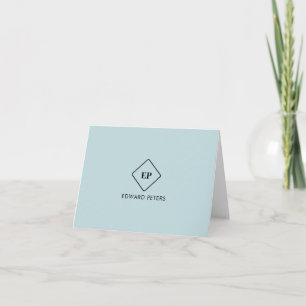 Eenvoudige Minimalistische Monogram Persoonlijke B Kaart