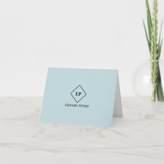 Eenvoudige Minimalistische Monogram Persoonlijke B Kaart (Voorkant)