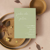 Eenvoudige minimalistische munt groen moderne brui kaart