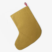 Eenvoudige minimalistische naam Script Gold Grote Kerstsok (Achterkant (Hangend))
