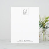 Eenvoudige minimalistische naam van Logo (Staand voorkant)