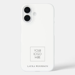 Eenvoudige minimalistische naam van Logo iPhone 16 Hoesje