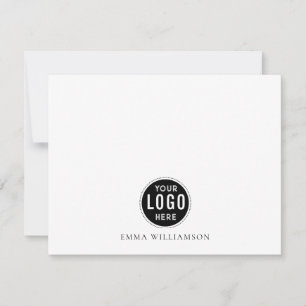 Eenvoudige minimalistische naam van Logo Notitiekaartje