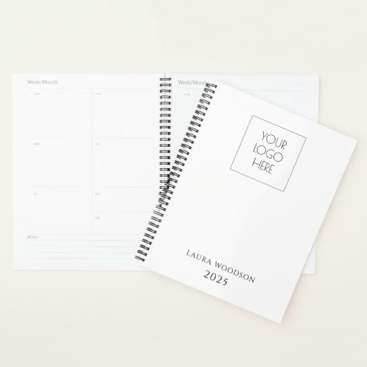 Eenvoudige minimalistische naam van Logo Planner (Display)