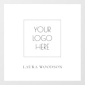 Eenvoudige minimalistische naam van Logo Raamsticker (Vel)