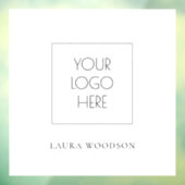 Eenvoudige minimalistische naam van Logo Raamsticker (Vel 3)