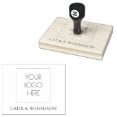 Eenvoudige minimalistische naam van Logo Rubberstempel (Gestempeld)