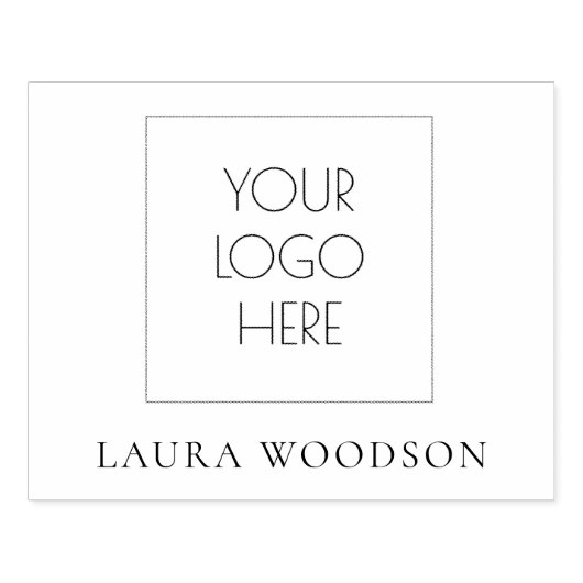 Eenvoudige minimalistische naam van Logo Rubberstempel (Afrduk)