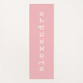 Eenvoudige minimalistische naam voor schrijfmachin yogamat (Voorkant)