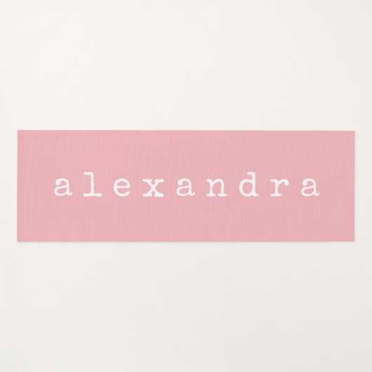 Eenvoudige minimalistische naam voor schrijfmachin yogamat (Voorkant (horizontaal))