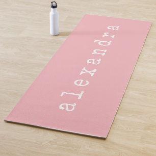 Eenvoudige minimalistische naam voor schrijfmachin yogamat