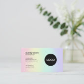 Eenvoudige minimalistische nageltechnicus visitekaartje (Staand voorkant)